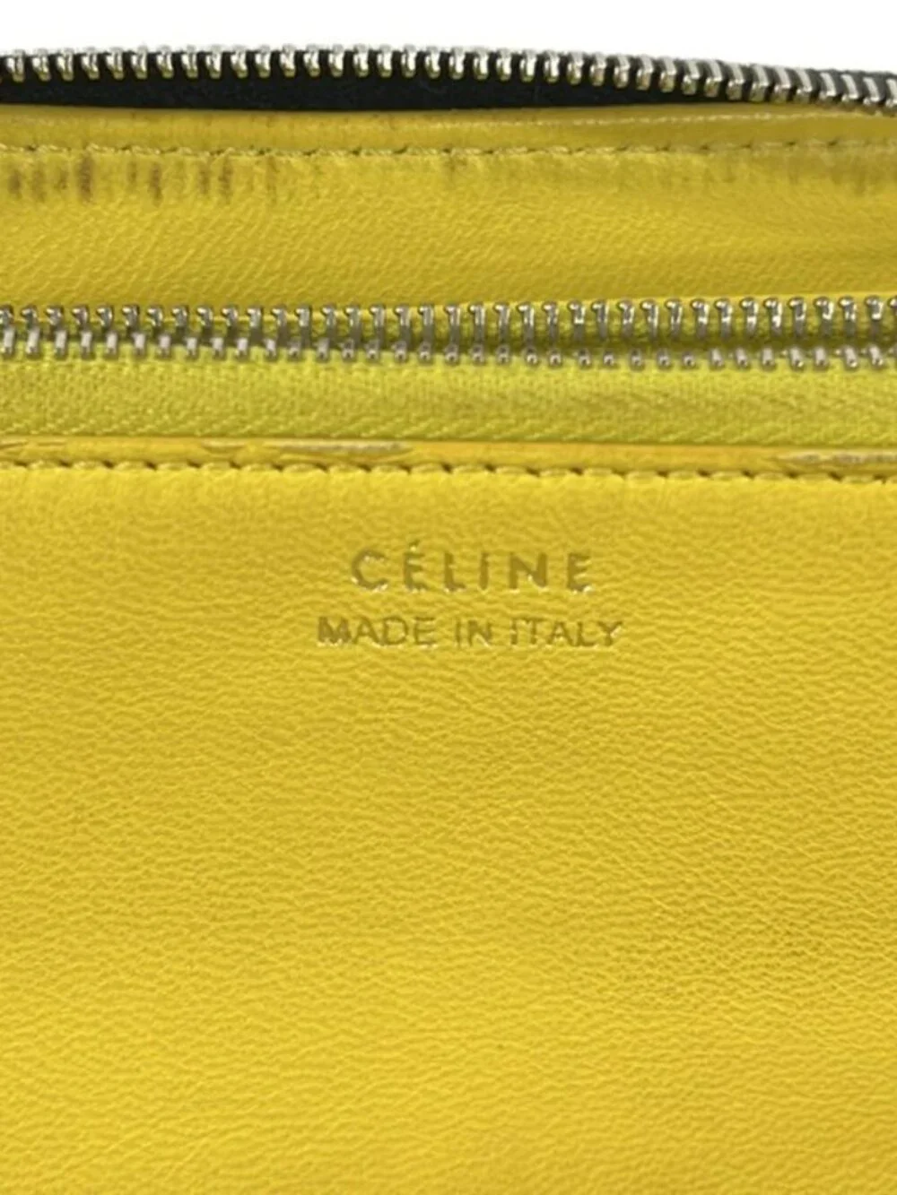 Celine Wallet Large Zipped Black Zip Around Leather - Picture 5 of 9